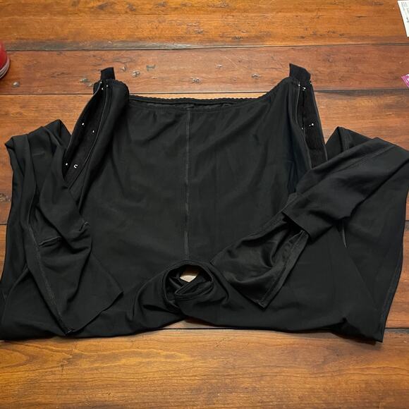 Marena BLK Recovery 22W Lipedema Post Surgical Girdle Comfort Ankle Open Crotch - Picture 4 of 5